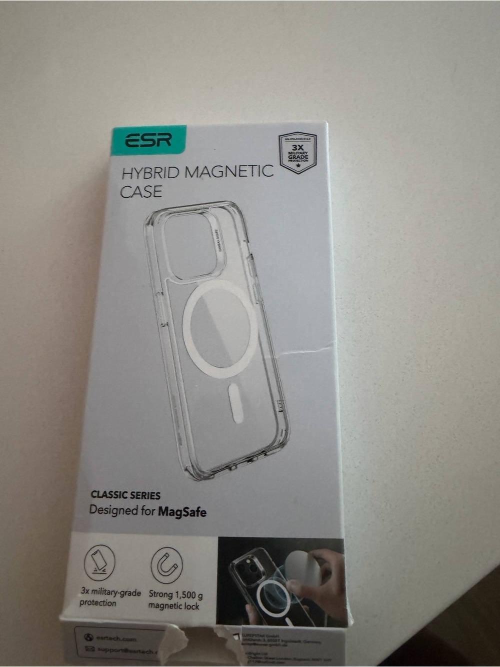 Magnetic Hybrid Phone Case – Clear